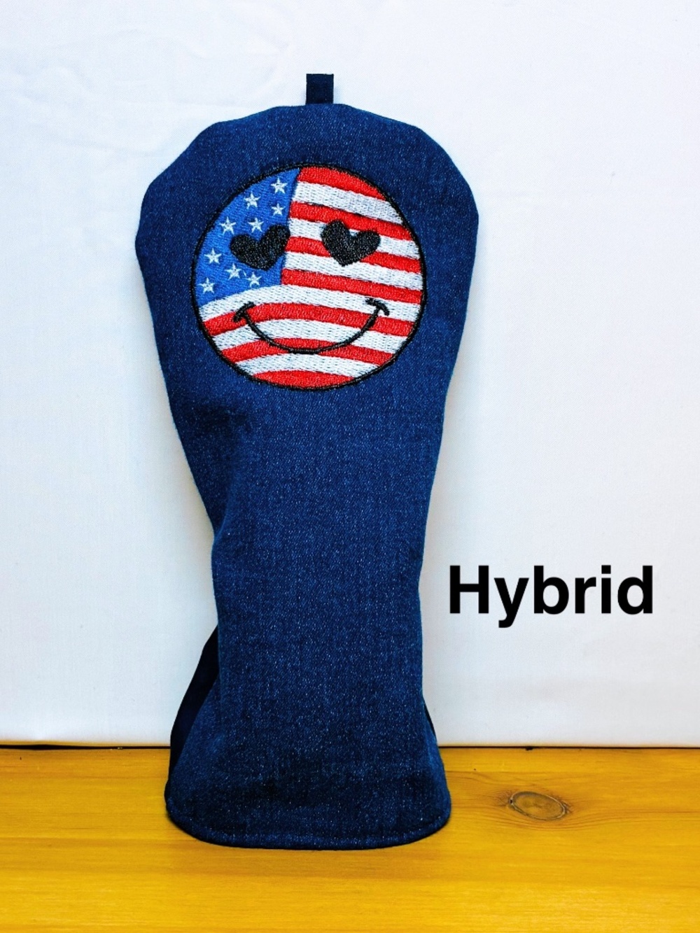Golf Hybrid Head Cover Denim / Jeans Handmade By Shizu